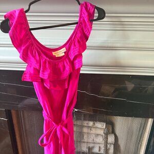 Amanda Uprichard Petite Pink Dress with Tie